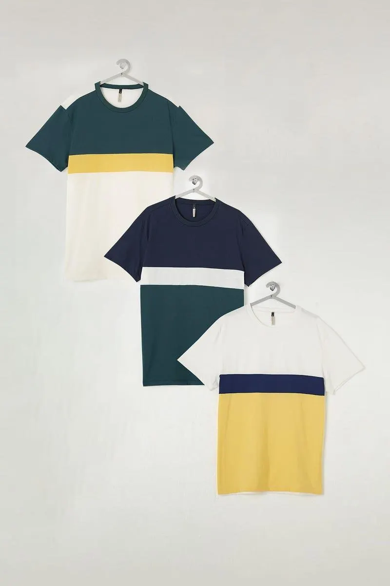 CAMISETA X 3 MANGA CORTA Multicolor