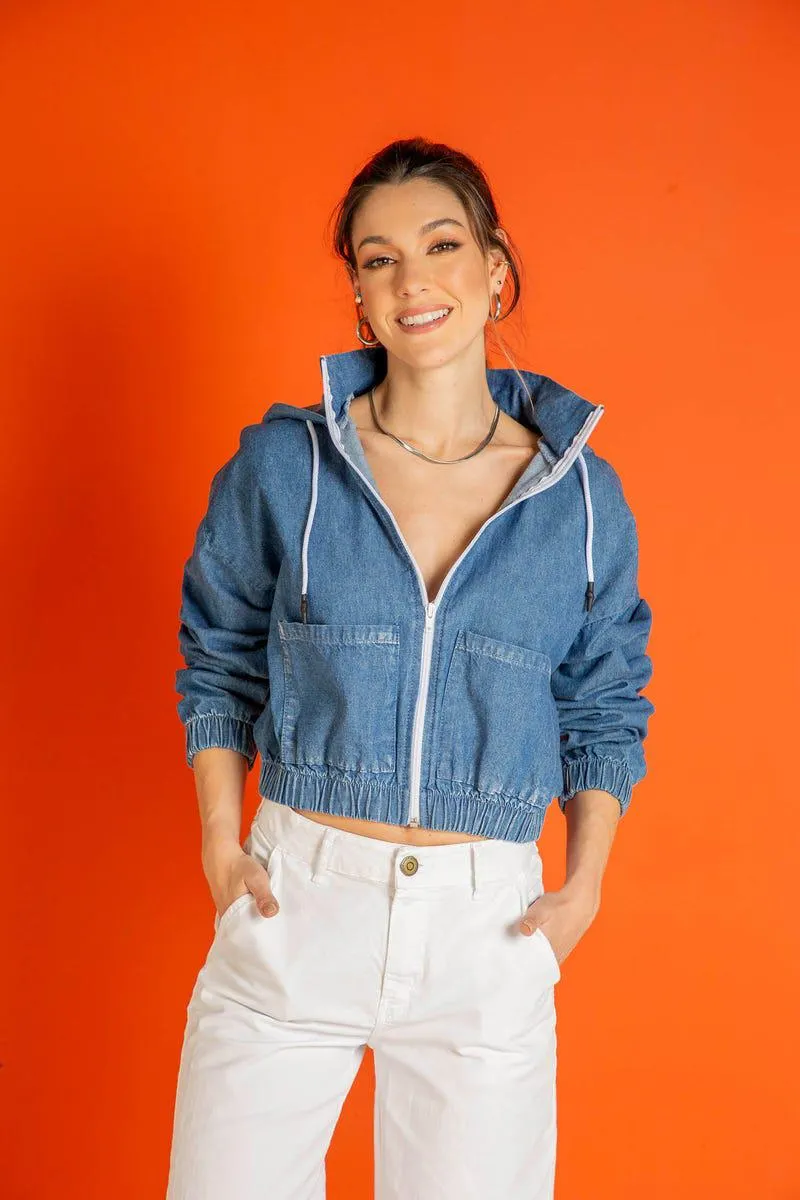 CHAQUETA MANGA LARGA Azul