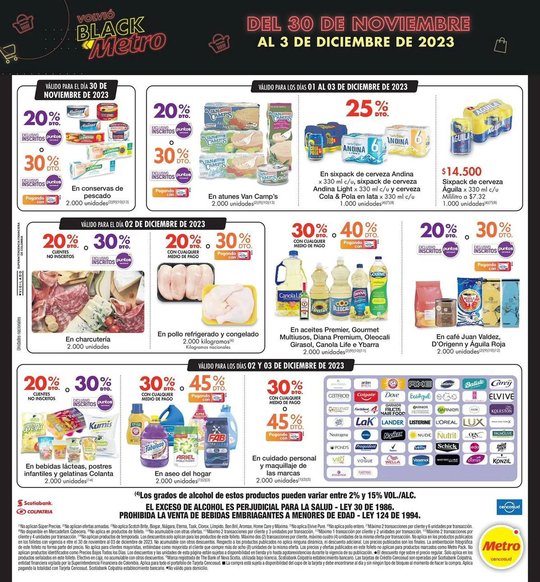 Catalogo de Catálogo Metro 30 de noviembre al 3 de diciembre 2023 - Pag 1