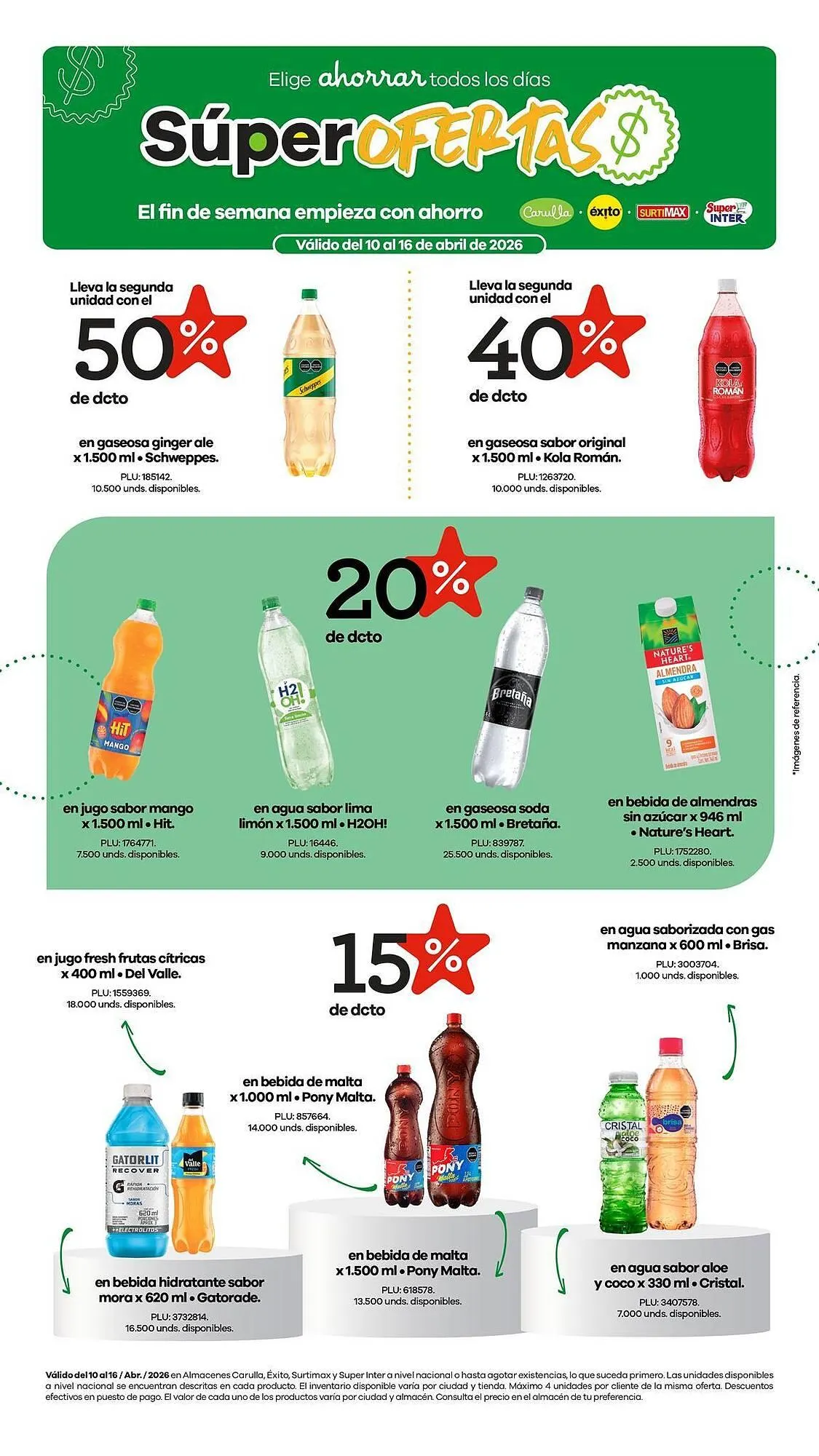 Catalogo de Catálogo Carulla 13 de abril al 16 de abril 2026 - Pag 1