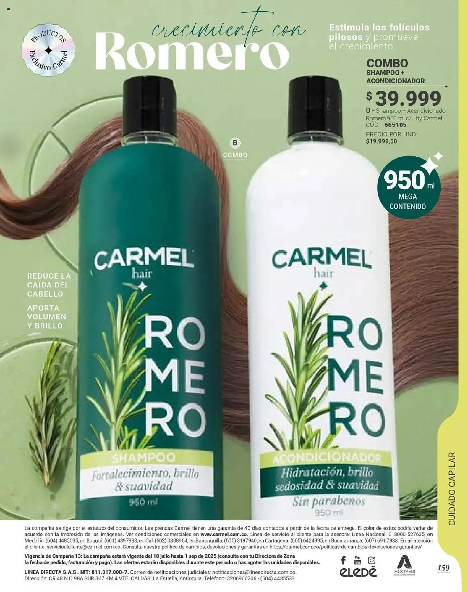 Catalogo de Catálogo Carmel 9 de julio al 1 de septiembre 2025 - Pag 161