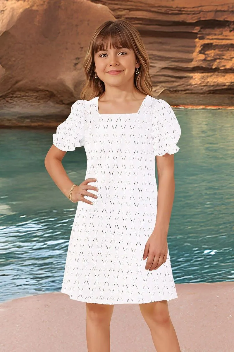 VESTIDO CORTO Blanco