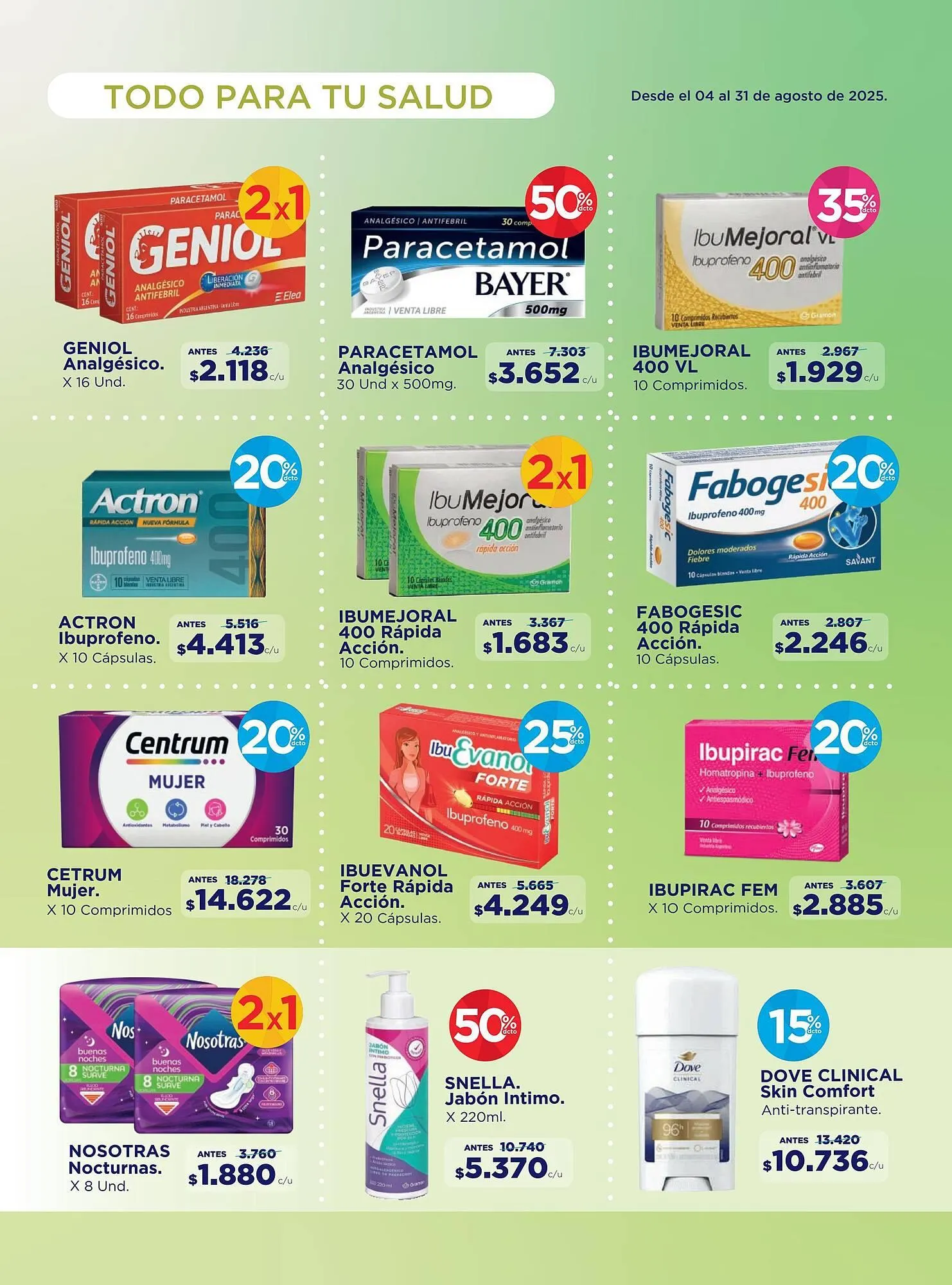 Catalogo de Catálogo FarmaTodo 1 de agosto al 31 de agosto 2025 - Pag 6