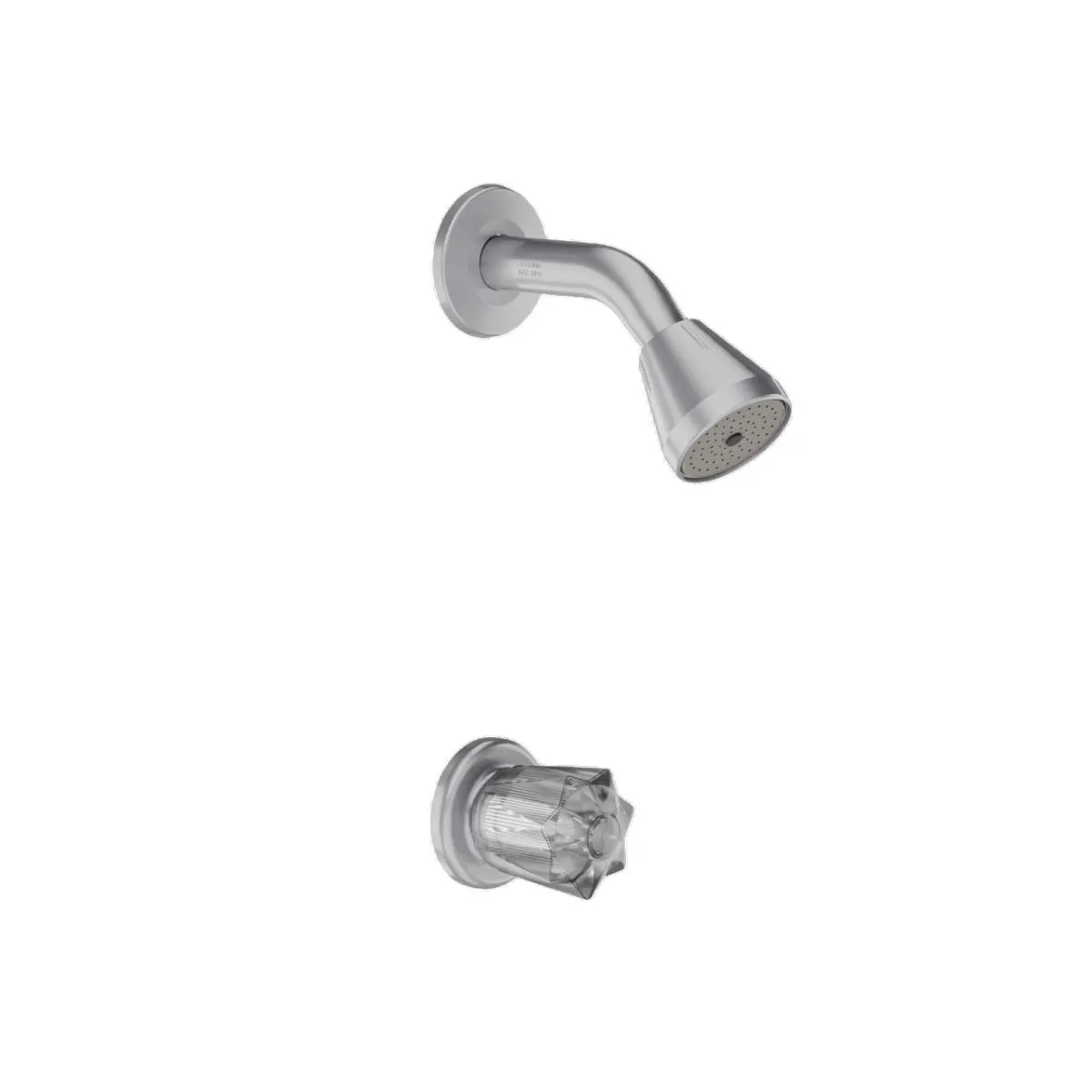 Ducha Ultra Ahorradora Briza sencilla gris perlado