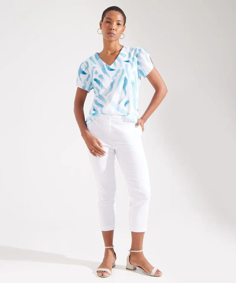 Pantalón Capri Con Bolsillos