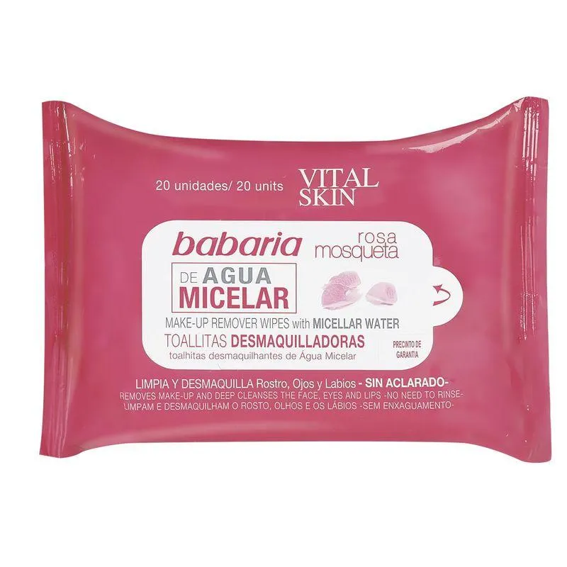 Babaria Toallas Desmaquilladoras De Agua Micelar