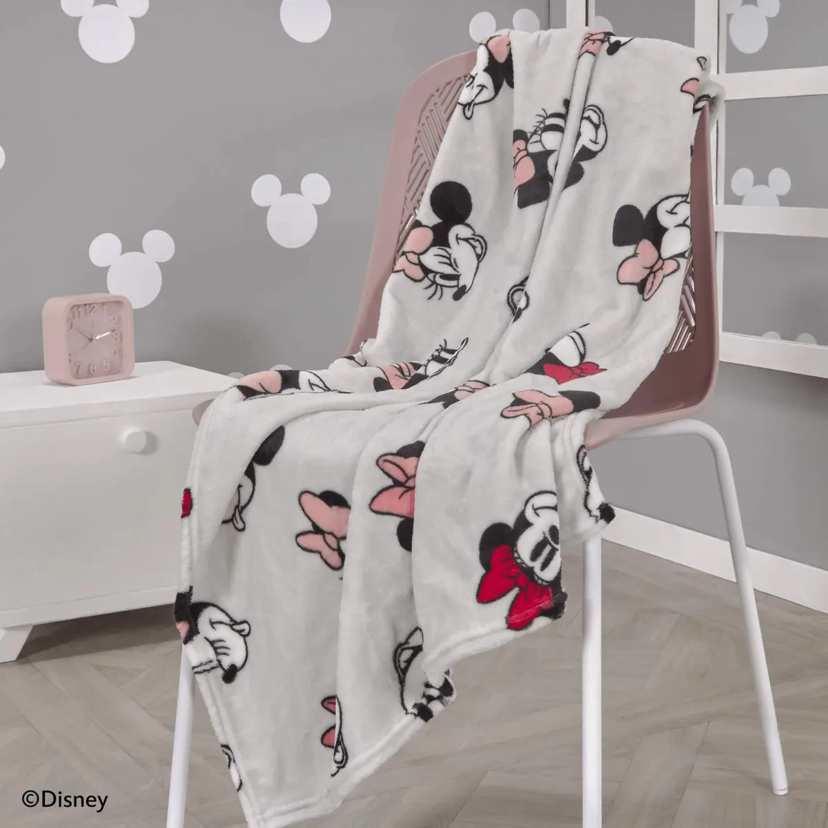 Manta Flannel estampación rotativa Minnie 95 x 115 cm