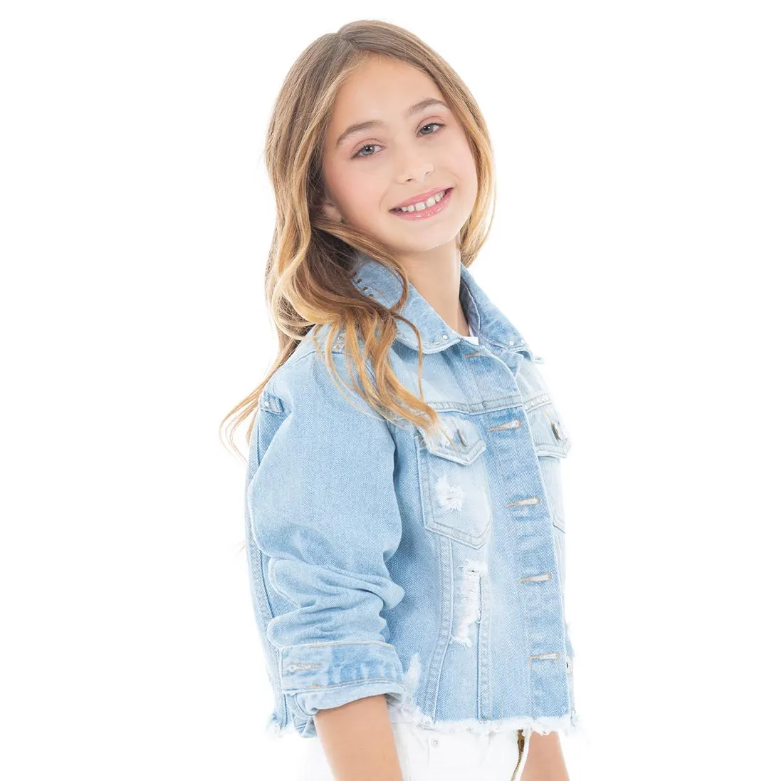 CROPPED DENIM JACKET FOR GIRLS
