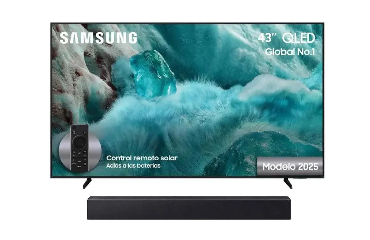 Televisor Samsung 43 pulgadas 43Q7F 4K + Barra de Sonido HW-B400F