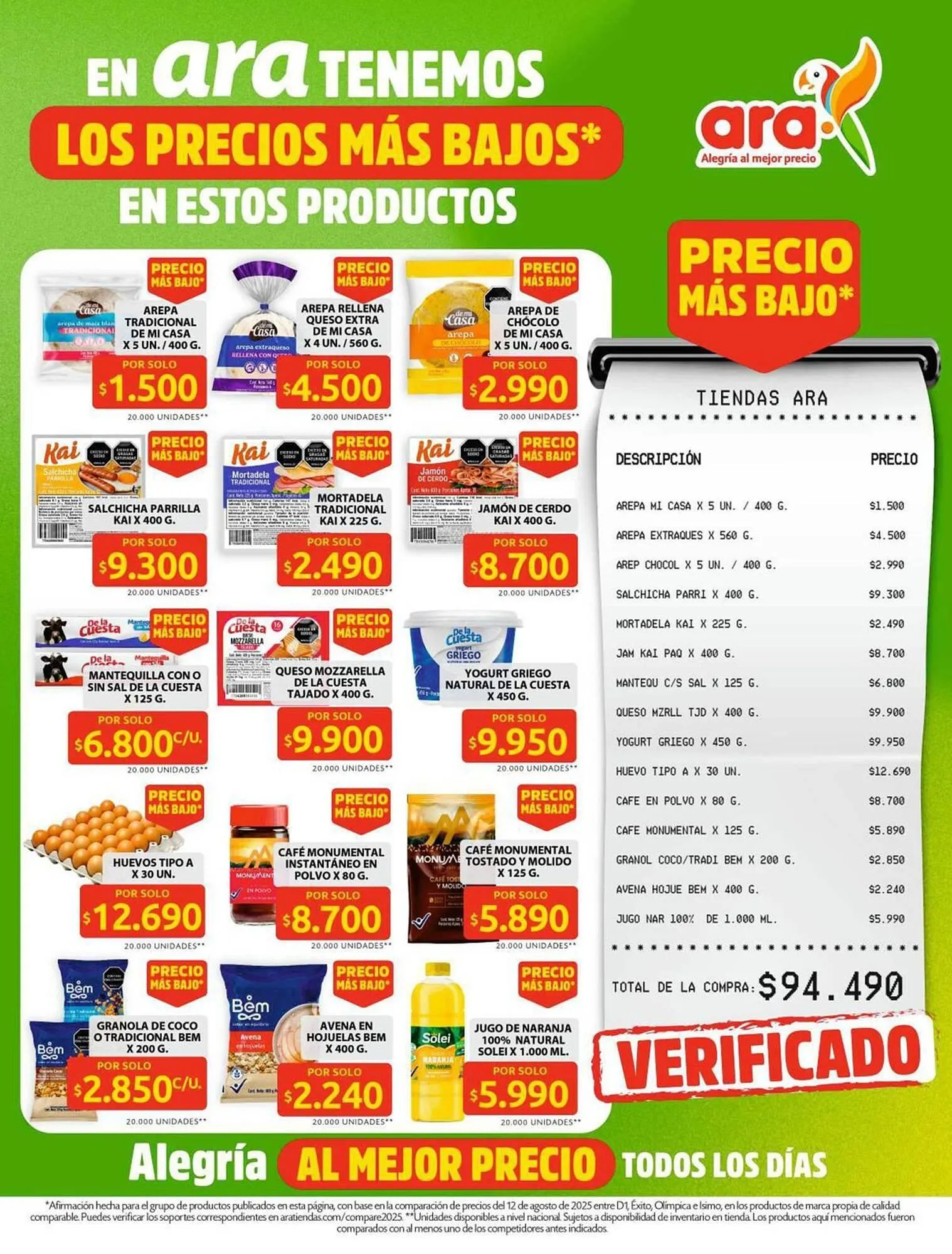 Catalogo de Catálogo Ara 21 de agosto al 28 de agosto 2025 - Pag 1