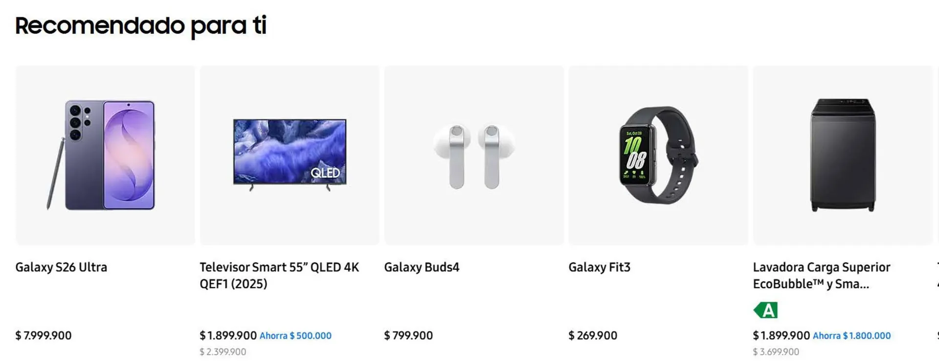 Catalogo de Catálogo Samsung 30 de marzo al 3 de abril 2026 - Pag 1