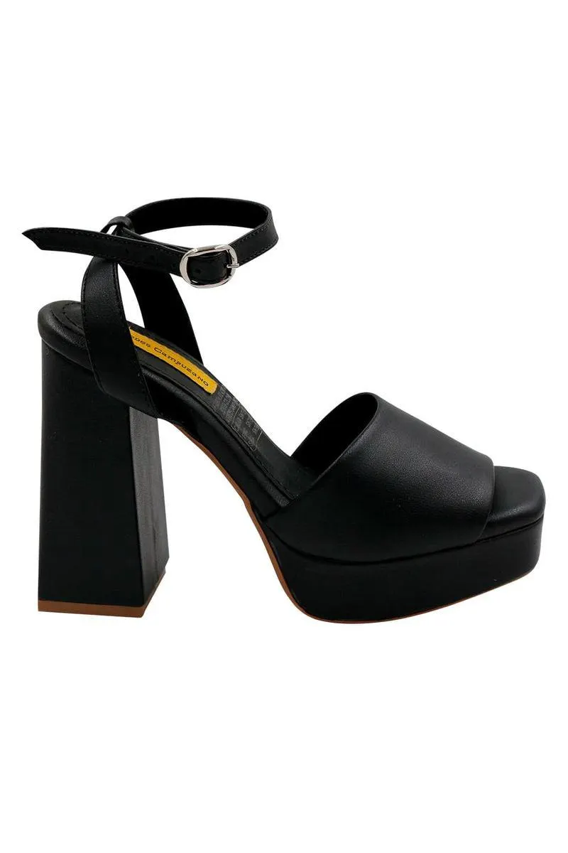 Sandalia Tacon Negro para mujer Talia