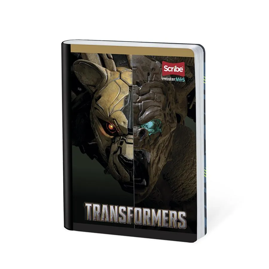 Cuaderno Cosido Transformers 50 Hojas Cuadros