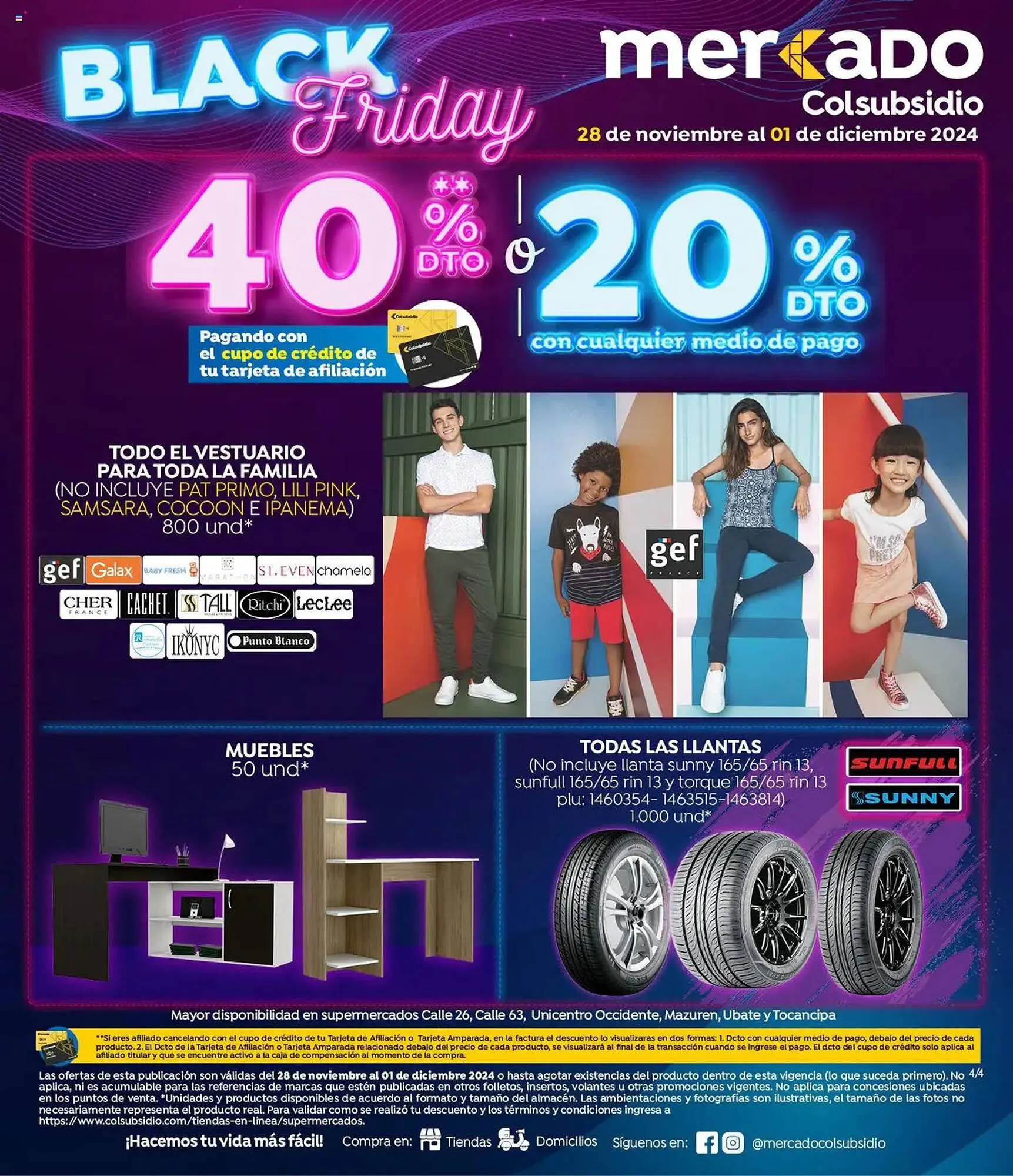 Catalogo de Catálogo Colsubsidio 28 de noviembre al 1 de diciembre 2024 - Pag 1