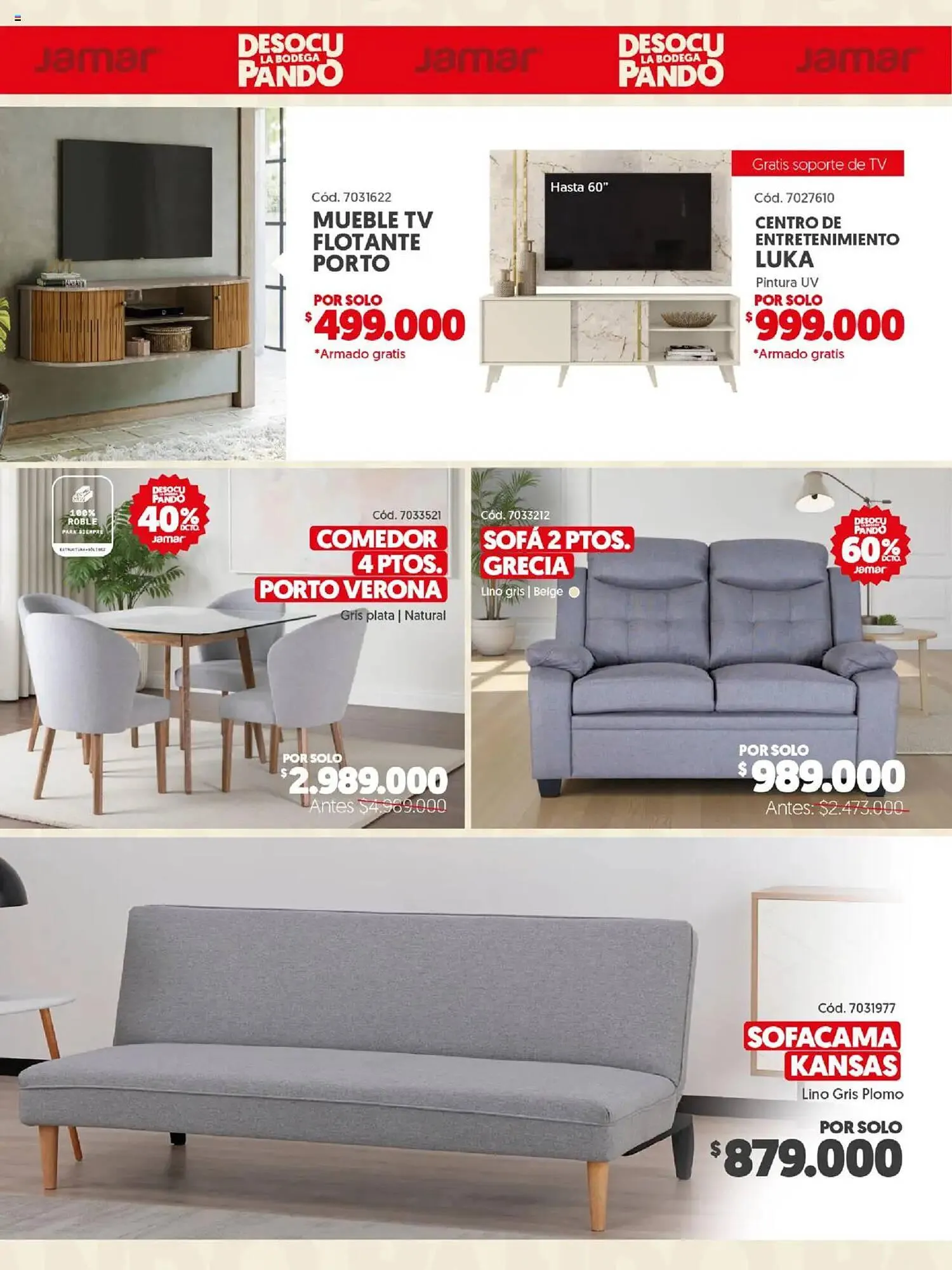 Catalogo de Catálogo Muebles Jamar 29 de mayo al 24 de junio 2025 - Pag 6