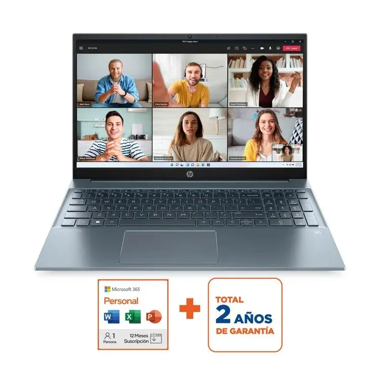 Computador Portátil HP Pavilion 15.6" Pulgadas Eg2526la - Intel Core i5 - RAM 8GB - Disco SSD 512GB - Azul