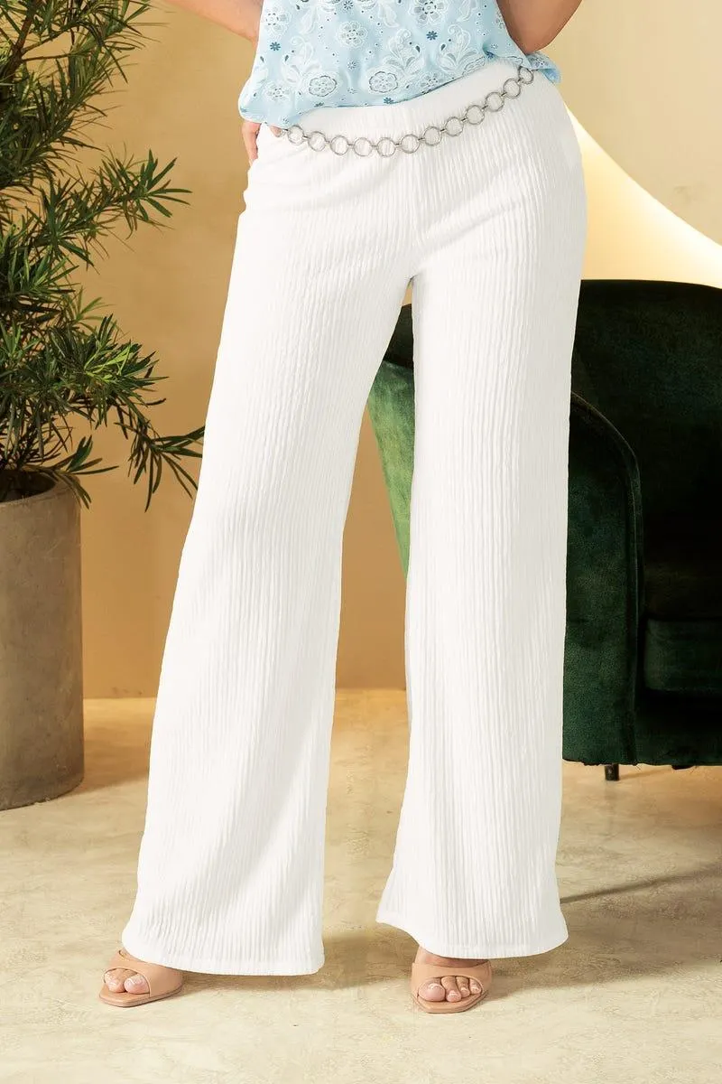 PANTALON BOTA AMPLIA Marfil