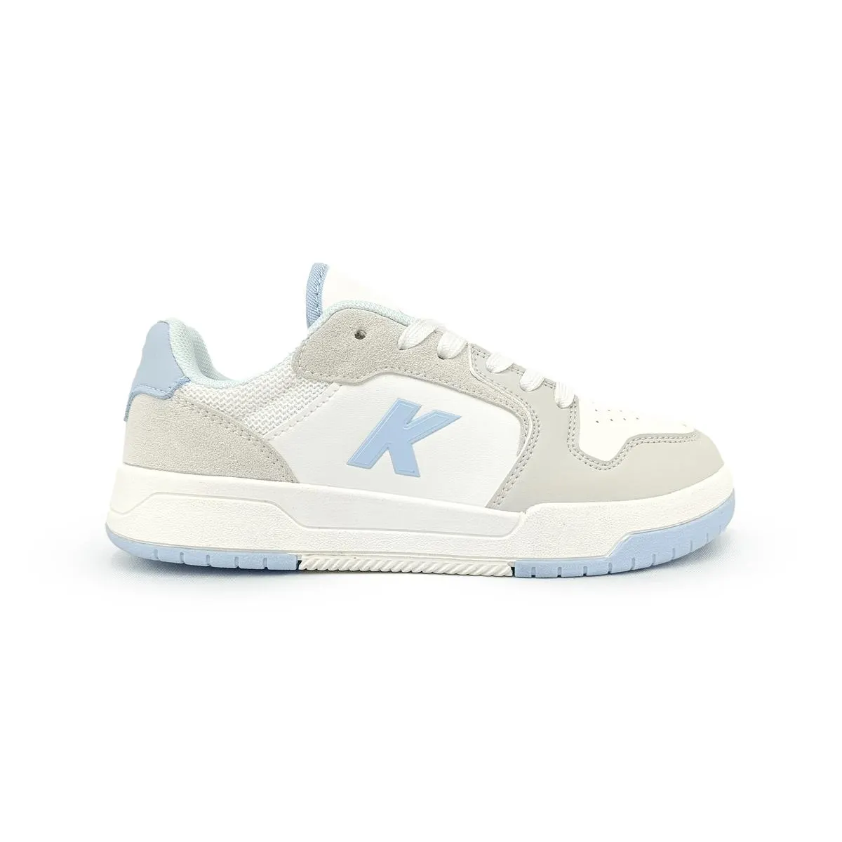 Tenis Casual Kelme Blanco Azul Cielo Para Mujer