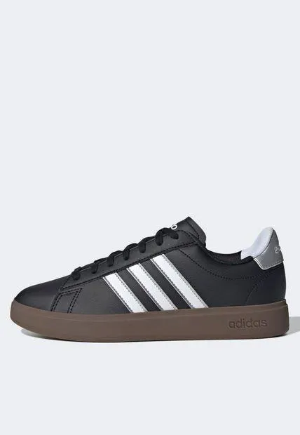 Tenis Lifestyle Negro-Marrón-Blanco adidas Sportswear Grand Court 2.0