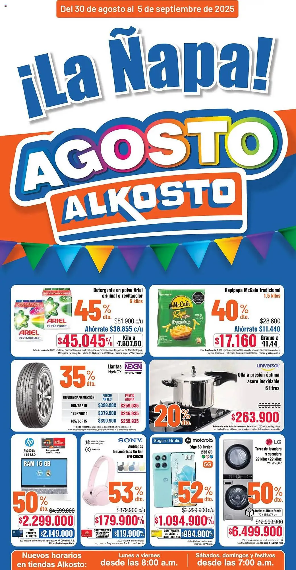 Catalogo de Catálogo Alkosto 30 de agosto al 8 de septiembre 2025 - Pag 1