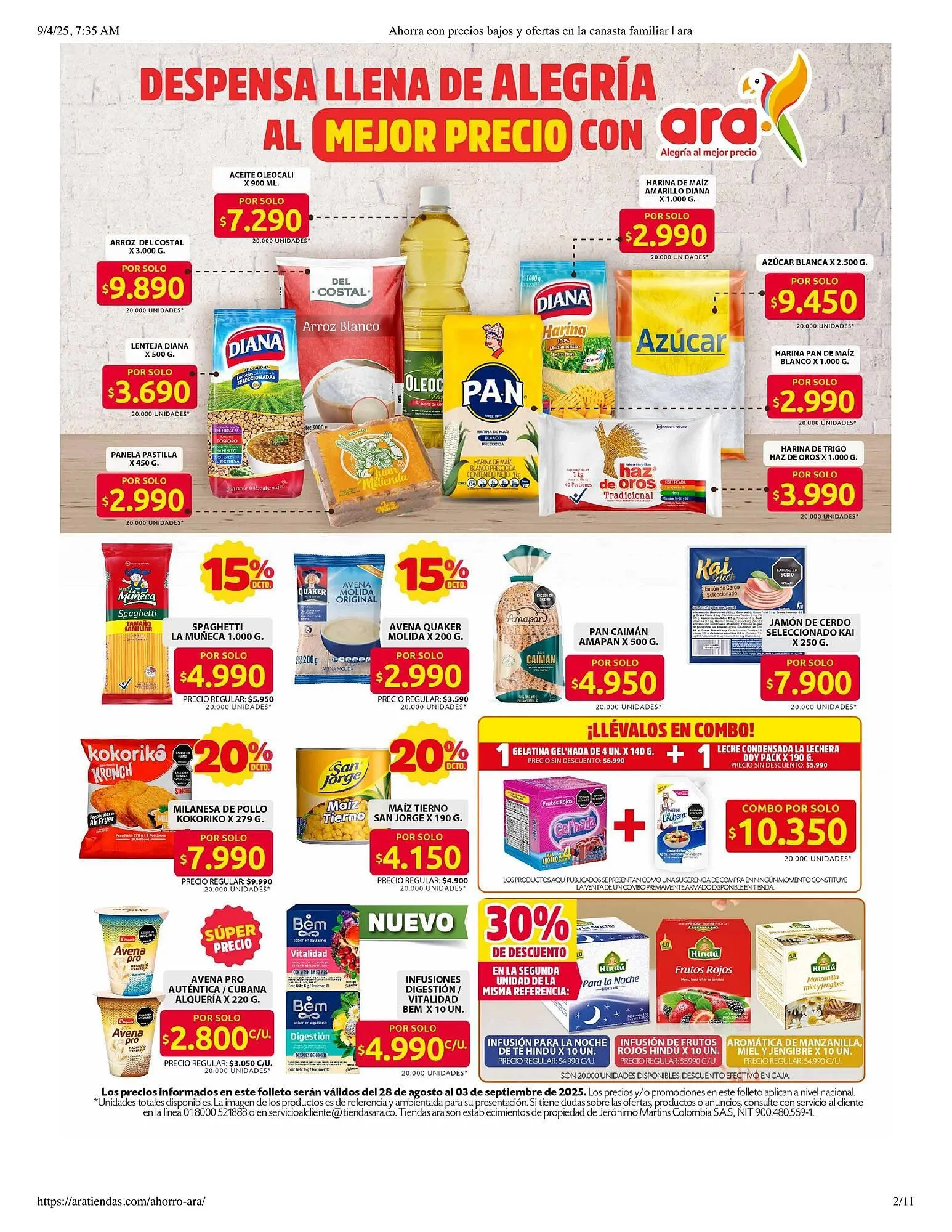 Catalogo de Catálogo Ara 4 de septiembre al 5 de septiembre 2025 - Pag 2