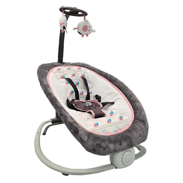 Silla Mecedora Bouncer para Bebé Plegable Rosa - Premium Baby