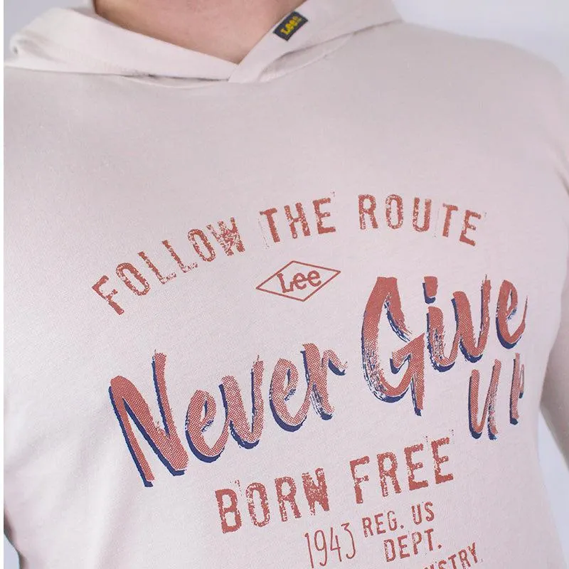 Buzo Con Capota Hombre Lec Lee Beige