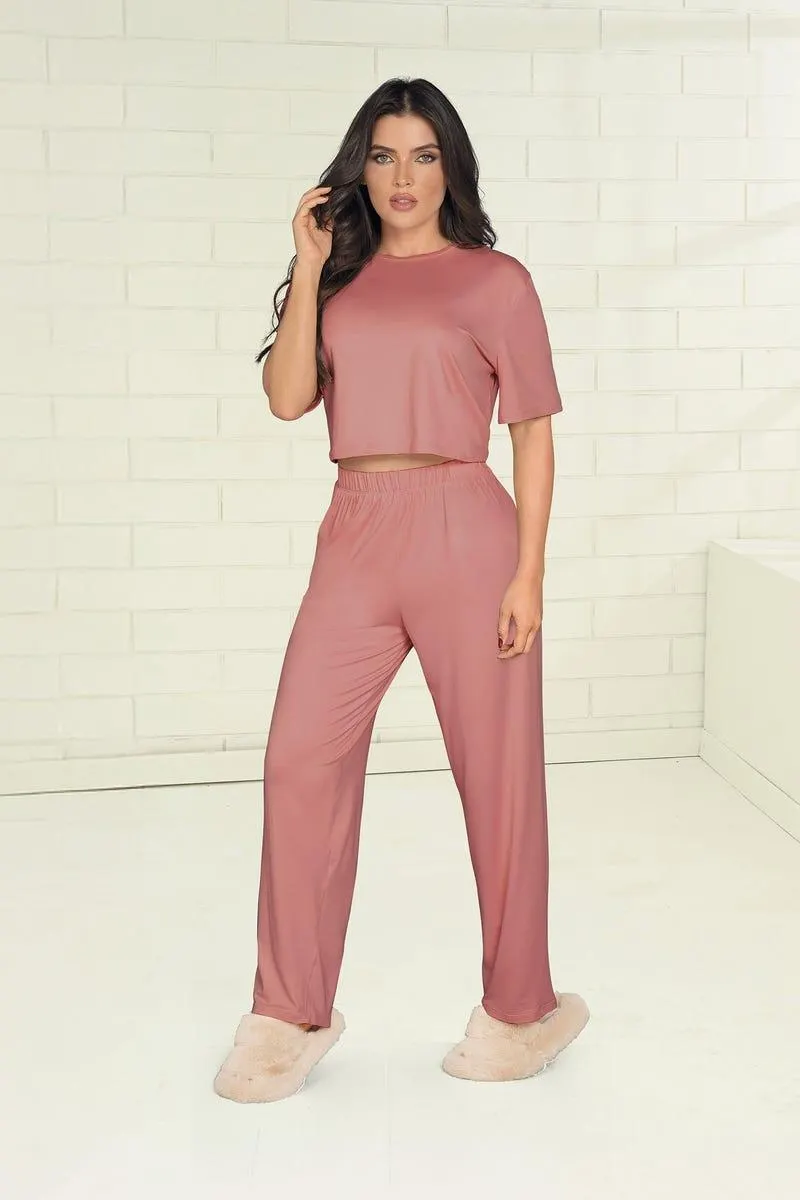 CONJUNTO X 2 CAMISETA Y PANTALON Rosado