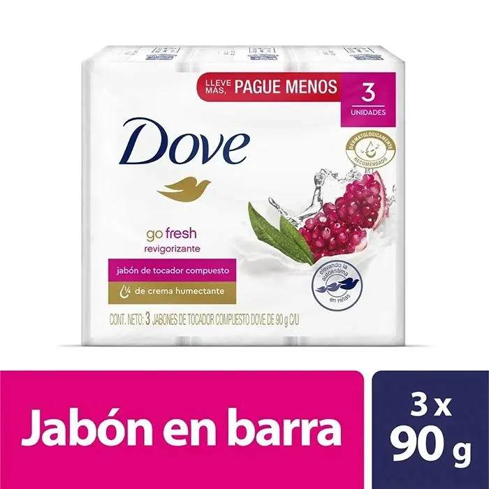 3 JAB.DOVE GRANADA REVIGORIZANTE 90 GR