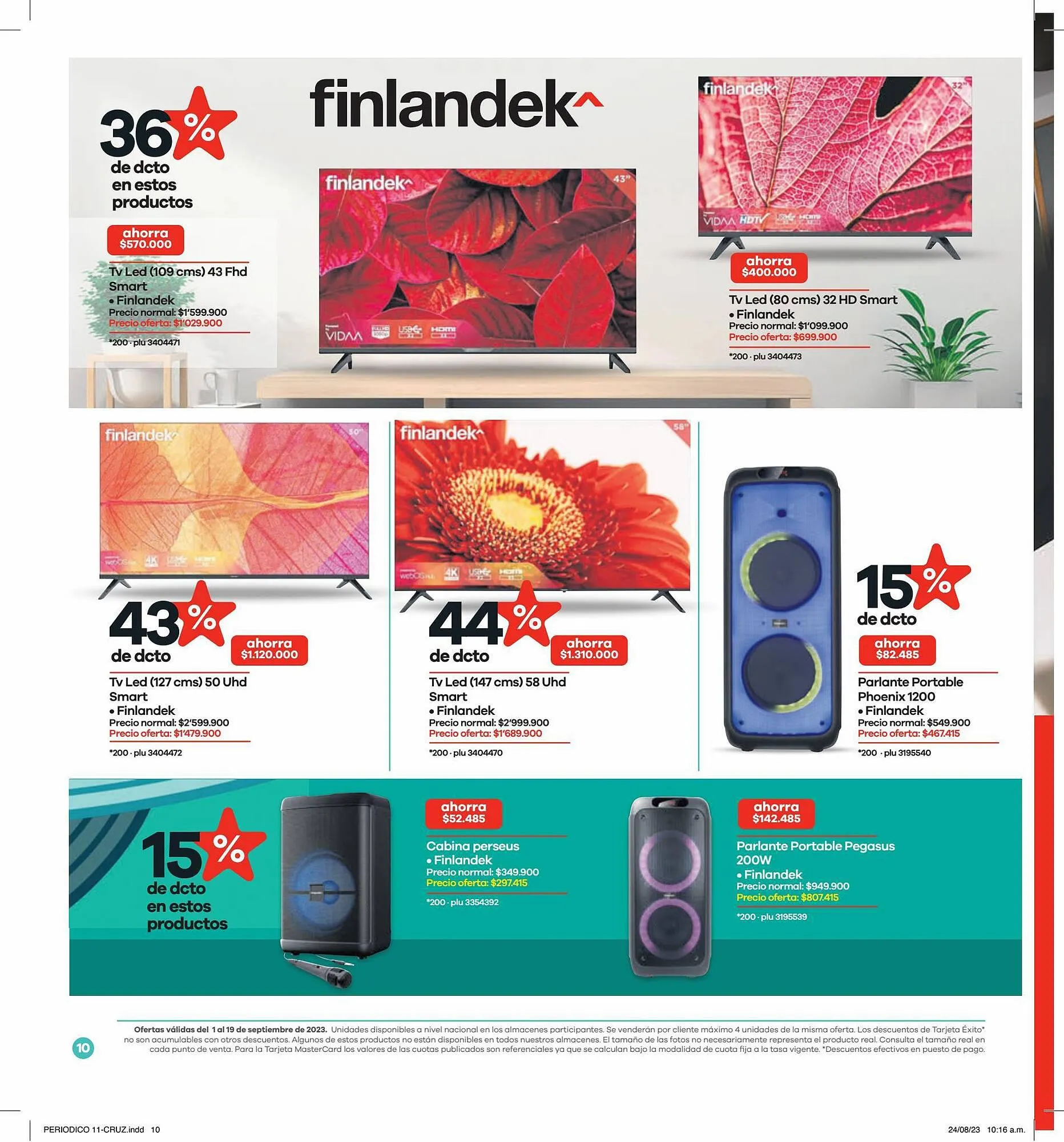 Catalogo de Catálogo Éxito 1 de septiembre al 19 de septiembre 2023 - Pag 10