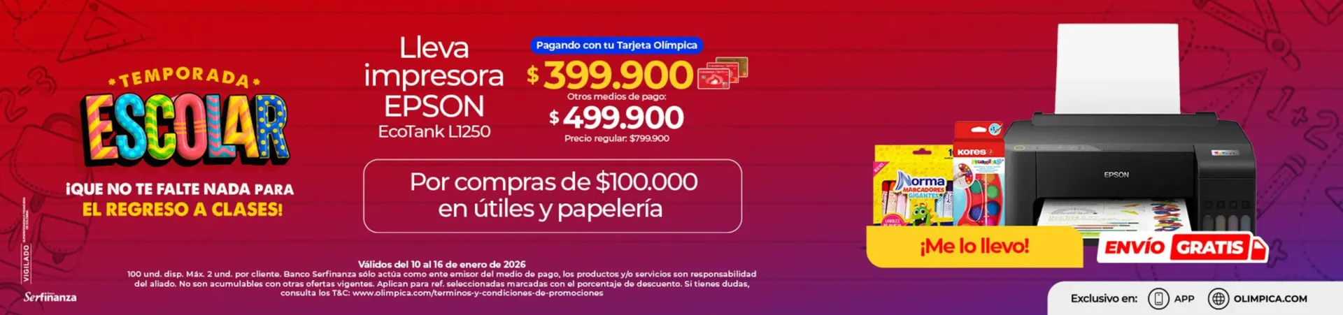 Catalogo de Catálogo Olímpica 10 de enero al 16 de enero 2026 - Pag 1