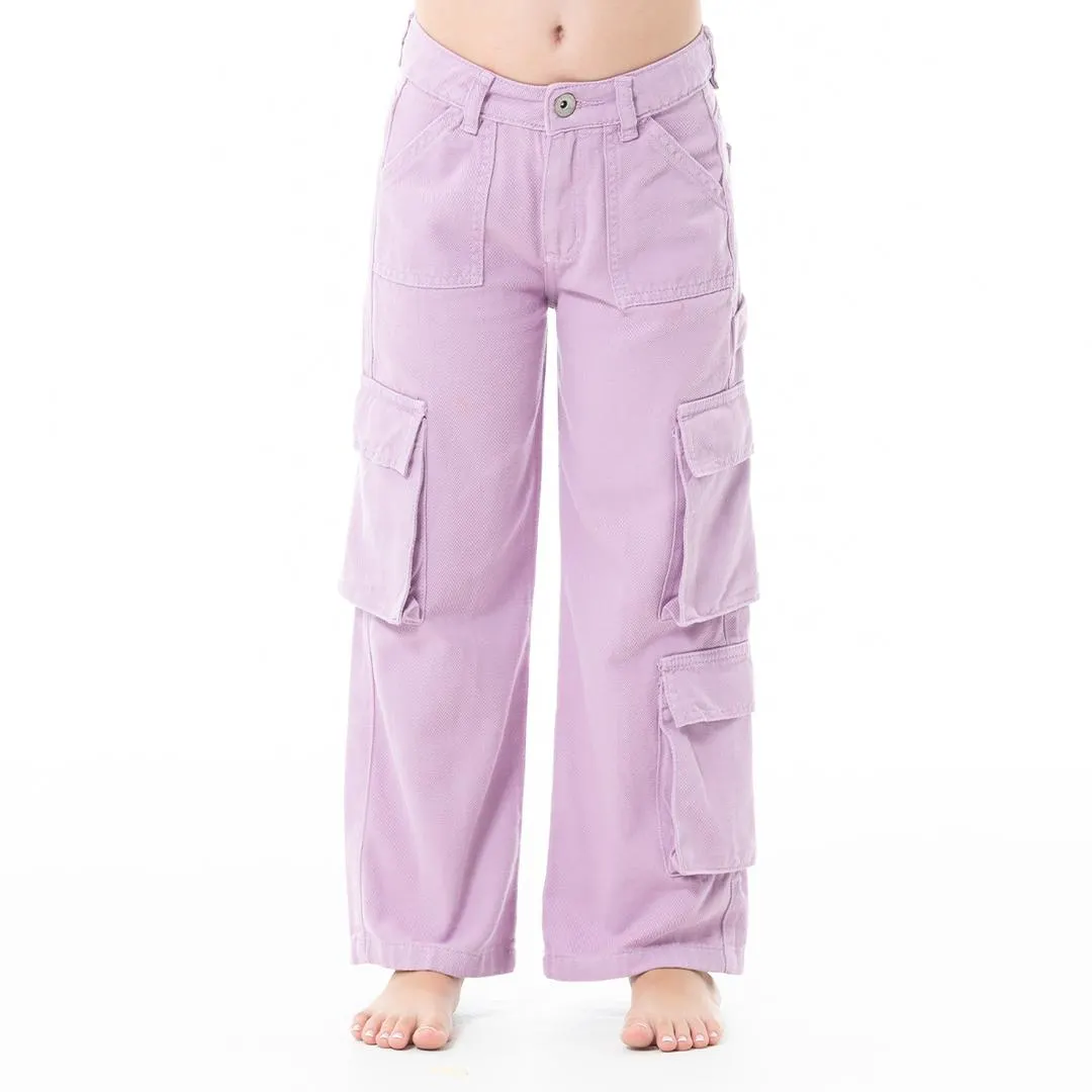 PURPLE CARGO PANTS FOR GIRLS