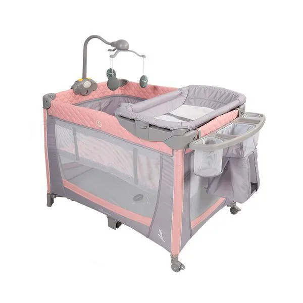 Cuna Corral de Lujo Toronto Rosa - Premium Baby