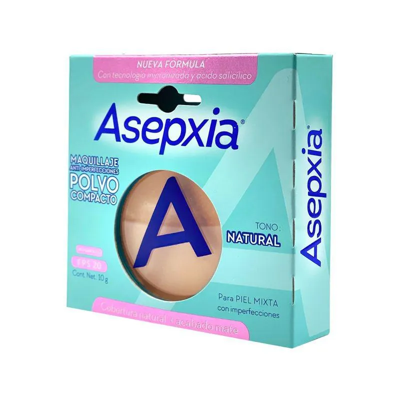 Polvo Compacto Asepxia Natural Caja X 10 Gr