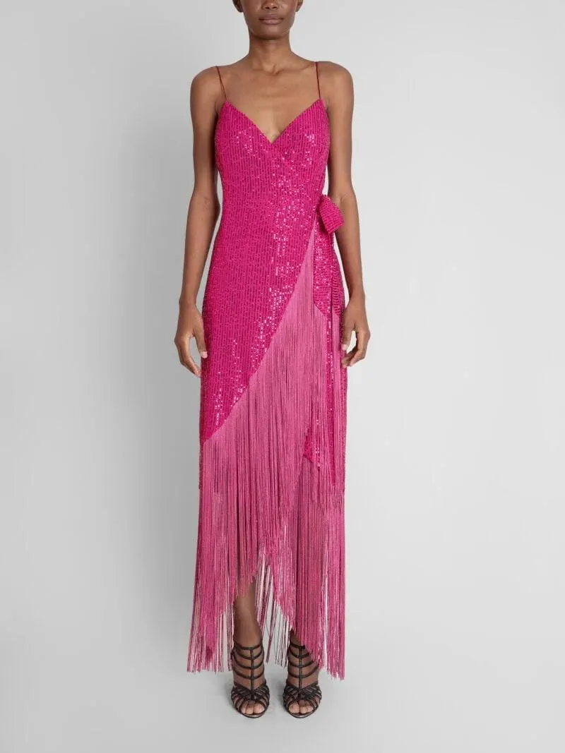 TIERRA DRESS HOT PINK