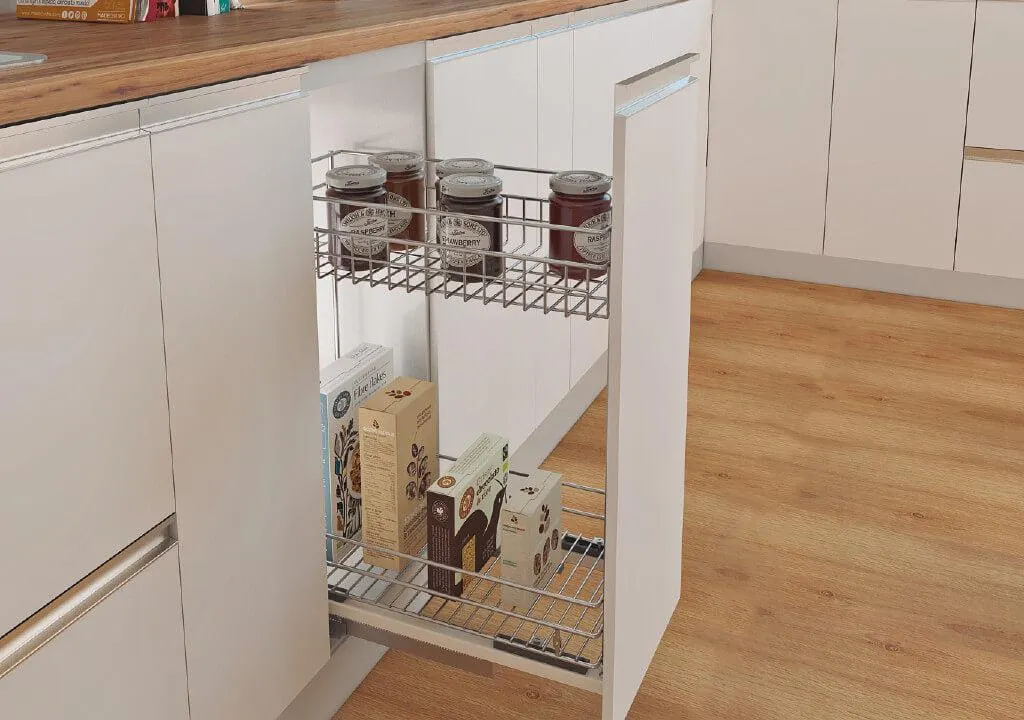 Canasta multiusos 2 niveles módulo 300 mm