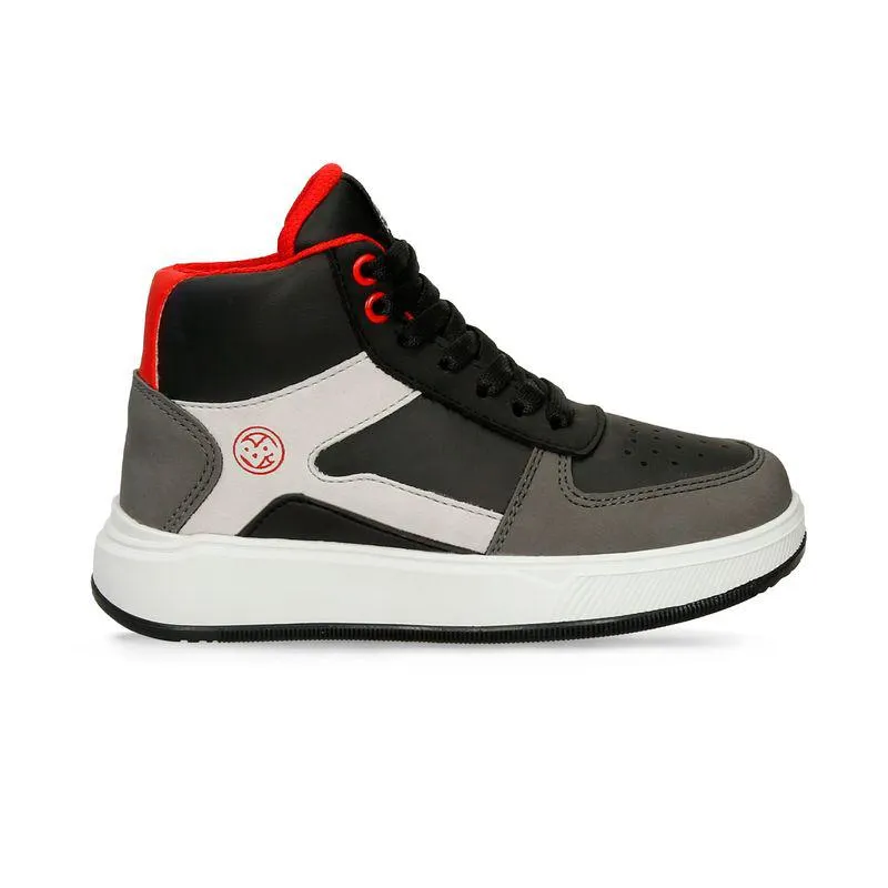 Tenis Casuales Negro-Gris Bubblegummers Renato Niño