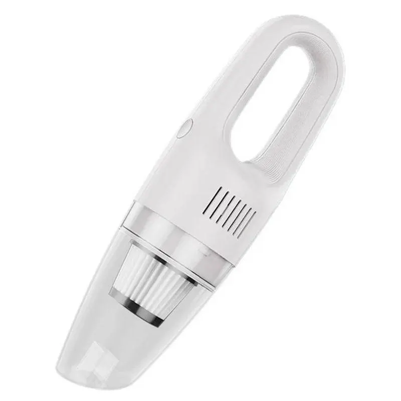 Aspiradora Inalámbrica Recargable De Mano Para Carro blanco