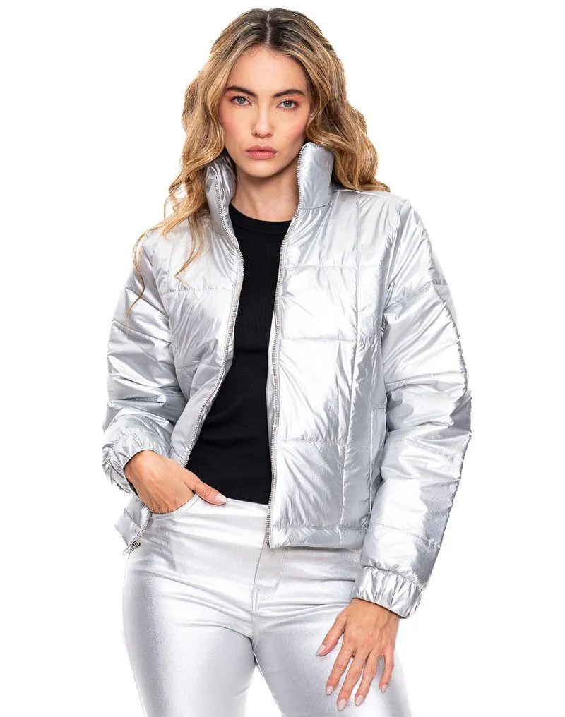 Chaqueta Acolchada Matalizada