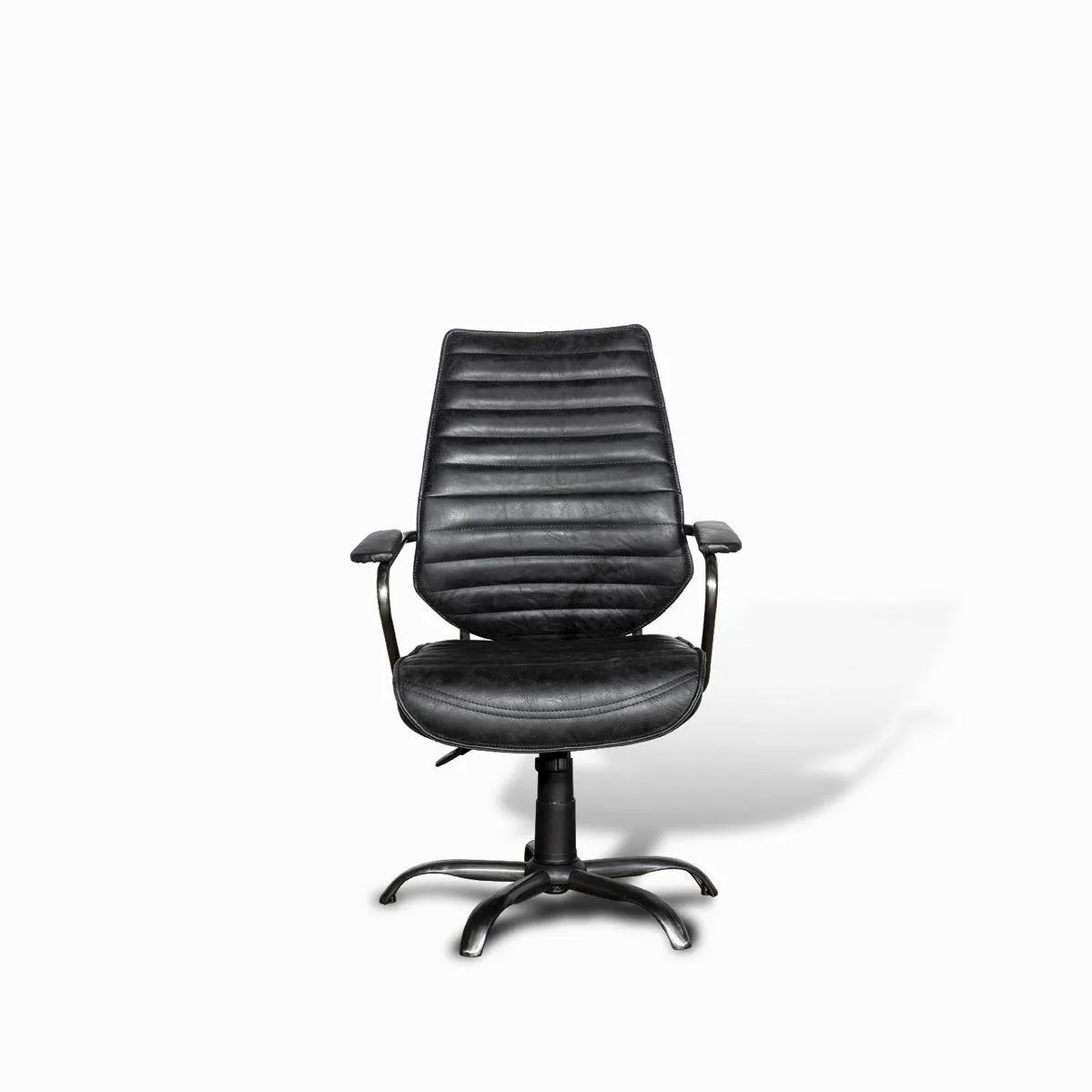 Silla de escritorio cuero negra