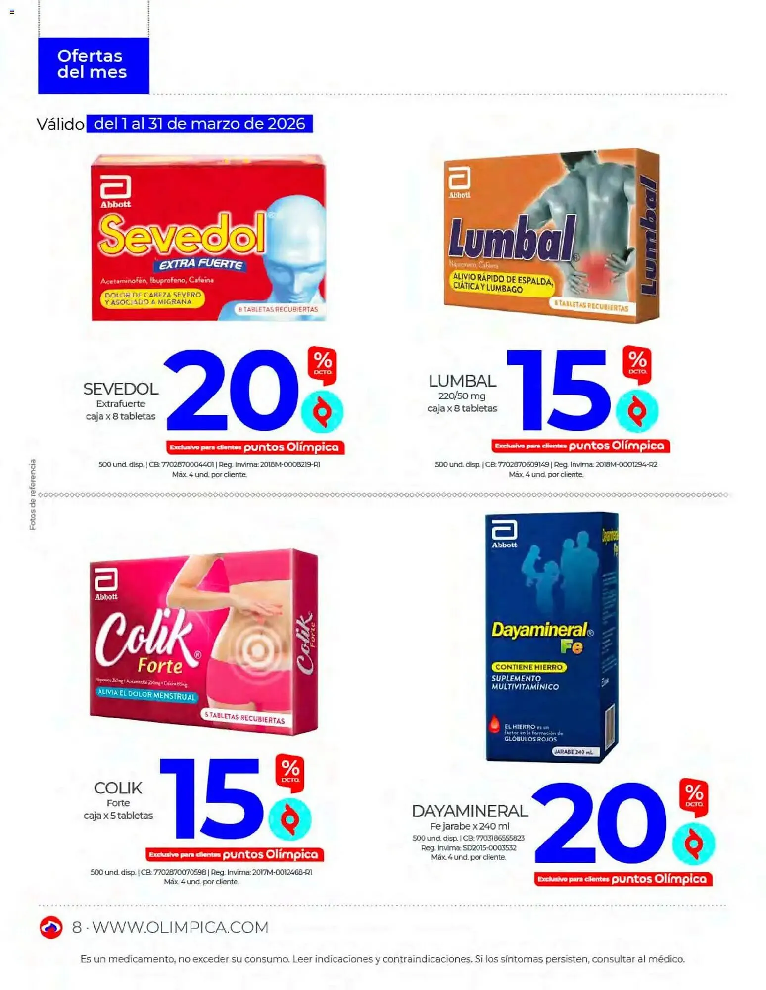 Catalogo de Catálogo Olímpica 1 de marzo al 1 de abril 2026 - Pag 8