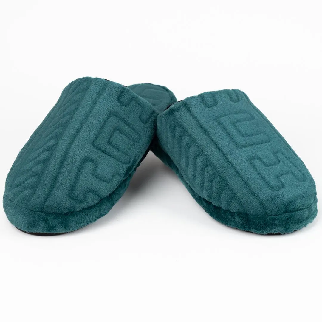 PANTUFLA DESTALONA CABALLERO CH VERDE OSCURO