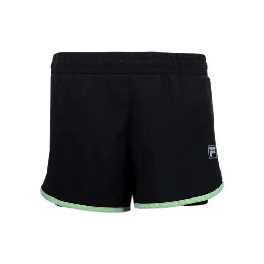 Short Lycra Mujer Fila Short Clever Woman Black Green