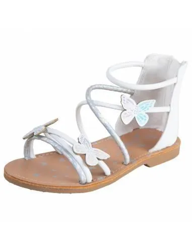 Sandalias Cleo con diseño de mariposa para niña pequeña