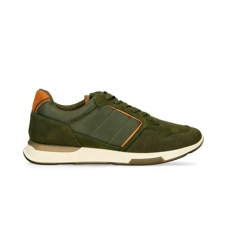 Tenis Casuales Verde Bata Manfred Roldan Hombre
