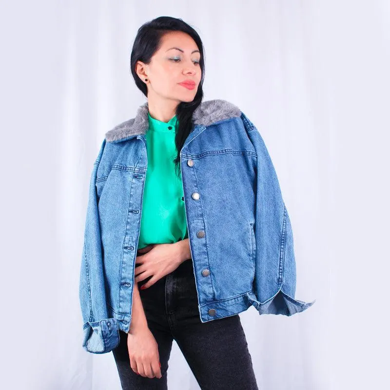 Chaqueta En Denim Lec Lee Índigo Claro