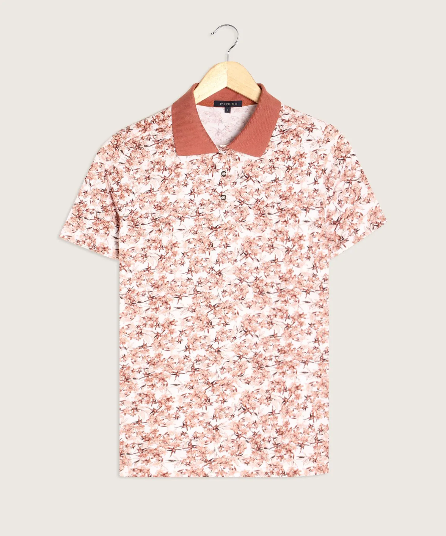 Polo Estampado Manga Corta