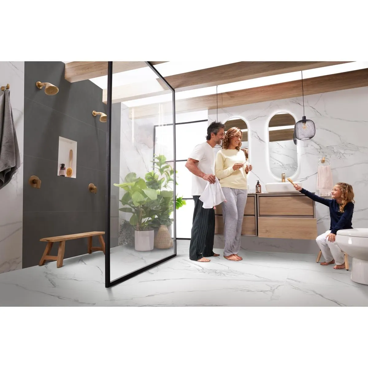 Piso Porcelanato Rectificado Manet ARD® PRO Gris Multitono 60x120