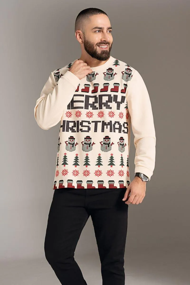 BUZO MANGA LARGA Marfil