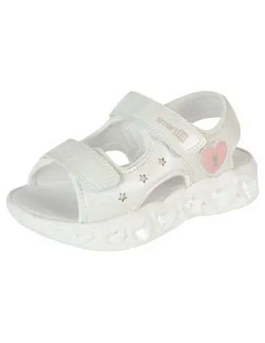 Sandalias con diseño de corazones para niña pequeña